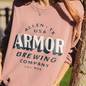 Armor Brewing Trademark Crew Neck Sweatshirt - Mauve