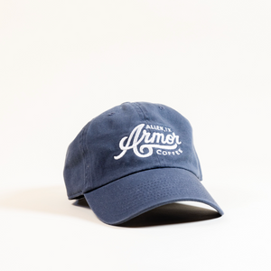 Blue Coffee Script Hat