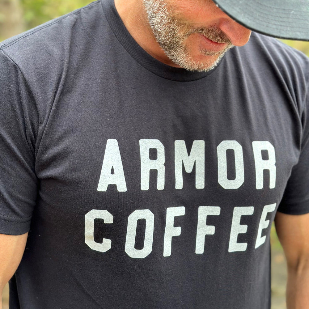 Armor Black Block Text T-Shirt